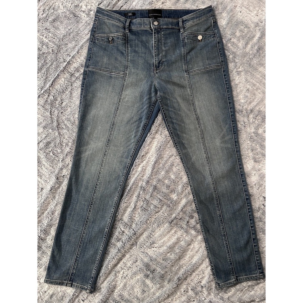 WHBM WhiteHouse Black Market Woman's Jeans Sz 18L High Rise Slim Everyday Soft